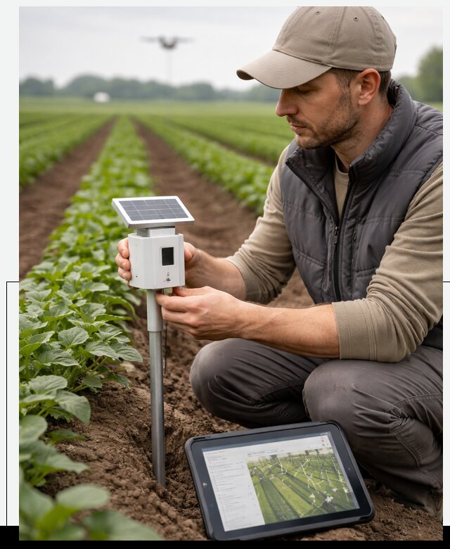 IoT мониторинг сельскохозяйственных полей и контроля в Волгограде