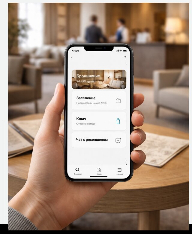Мобильное приложение для гостей отеля в Волгограде, управление сервисом